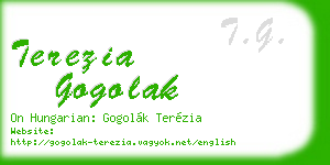 terezia gogolak business card