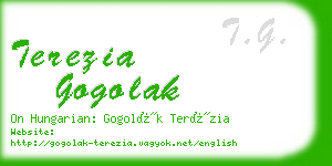 terezia gogolak business card